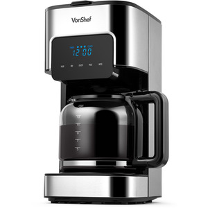 Digital 1.5L Filter Coffee Machine - Silver by VonShef