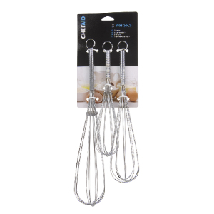 Set of 3 Chef Aid Whisks by Chef Aid
