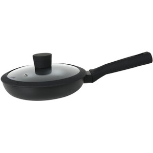 Ayano Soft Touch Non Stick Saucepan with Lid - Black / 20cm by Kitchenmaster