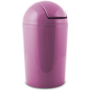 Compact Plastic Swing Top Waste Bin 5-15L - Purple / 15l by Home Centre