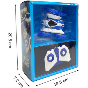 Mini Remote Conntrolled Stunt Car - Blue and White