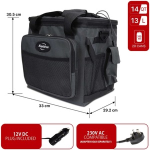 Koolatron D13 13L Cool Bag Box - Grey by Koolatron
