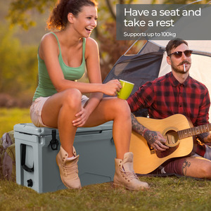 47L Rotomolded Cooler Portable Ice Chest by Costway