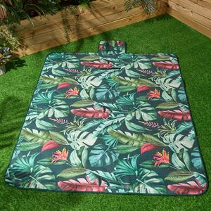 Tropical Folding Picnic Blanket - Green by OHS