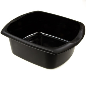 Addis Large Rectangular Washing Up Bowl - Black by Addis