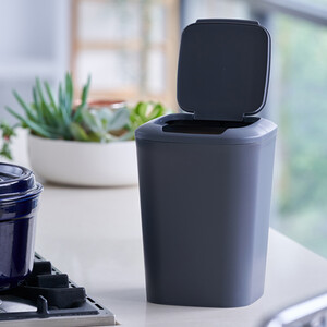 Lift Top Bin - Charcoal