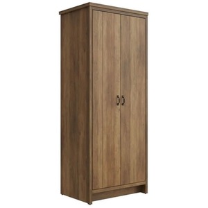 Oak 3 Piece Set 2 Door Wardrobe 4 Drawer Cabinet Bedside Table - Brown by Wyld and Coco