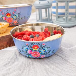 Pansy Picnic Bowl - 21.5cm - Ocean Pansy / 16.5cm by Billy Can