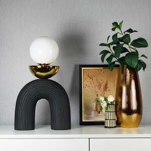 Ozias Table Lamp - Black and Gold