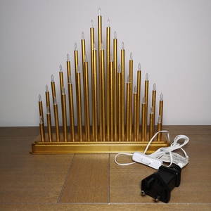 Premier 33 LED Christmas Candle bridge - Gold by Samuel Alexander