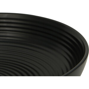 Nera Ribbed Serving Bowl - Black / 27.8cm