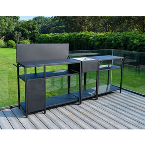 Columbus Outdoor Kitchen - Black by BBQ Chef