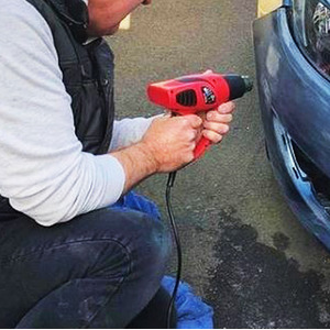 Lumberjack 1800W Adjustable Temperature Hot Air Heat Gun Blower Paint Striping - Red by Lumberjack