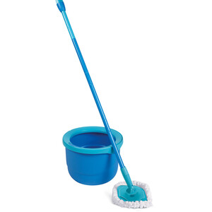 Spontex Full Action Spin Mop and Bucket - Blue