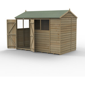 4LIFE Reverse Apex Shed 10x6 - No Installation / Without Base / 4 by Forest Garden