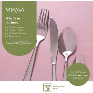 24 Piece Cutlery Set - Silver by Mikasa