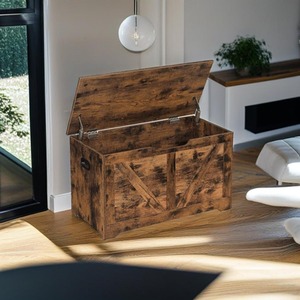 Storage Bench and Chest with Safety Hinges - Brown by Modcraft