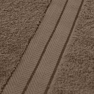 Pack of Cotton Hand Towels - Mocha / 2 by Brentfords