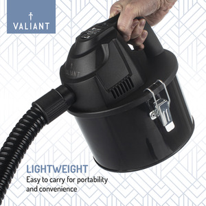 Valiant Portable Ash Vacuum Cleaner 600W 4 Litre - Black by Valiant