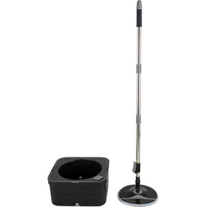 Argento Square Spin Mop and Bucket - Black