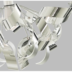 Chrome Ribbon Easy Fit Pendant Shade - Silver by Lighting Collection
