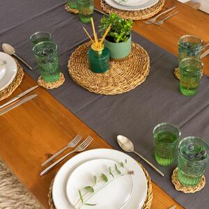 30cm Round Woven Seagrass Placemats Pack of 6 - Brown by Argon Tableware