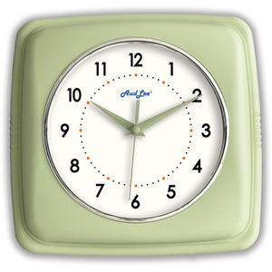 Retro Indoor Wall Clock - Pastel Green by Audlee