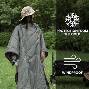 Picnic Blanket Outdoor Portable With Storage Bag - Grey