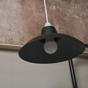 Retro Style Matt Black Easy Fit Ceiling Pendant Light Shade - Black by ValueLights