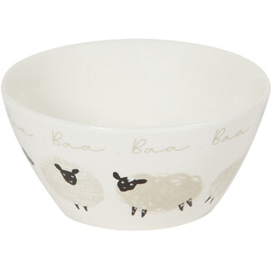 Highland Flock Triangle Bowl - White