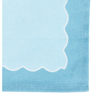 Pack of 4 Wave Edge Napkins - Multicolour