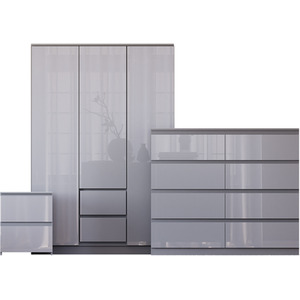 Vida Designs Glinton 3 Piece FSC Bedroom Set - Grey by Vida Designs