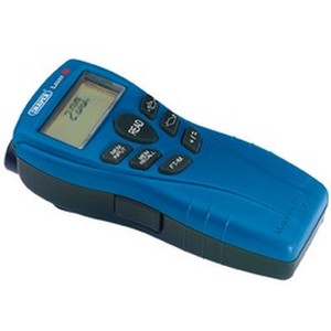Draper Distance Measure Stud Detector with Laser Pointer - Blue by Draper