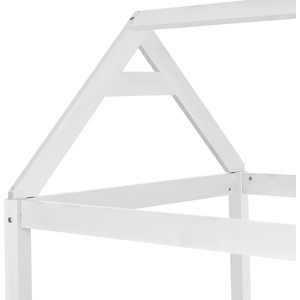 Solid Pine Wood Children Cabin Bed for Kids - White by Abrihome