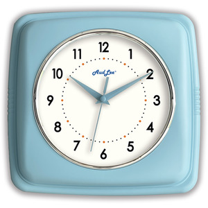 Retro Indoor Wall Clock - Pastel Blue by Audlee