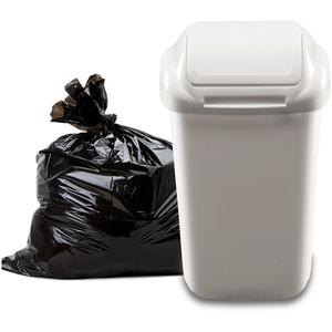 Waste Bin with Secure Lid 15-30-50L - White / 30l by Home Centre