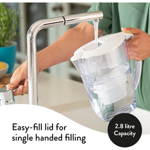 Oria Water 2.8L Filter Jug - White / 9 pack by Aqua Optima