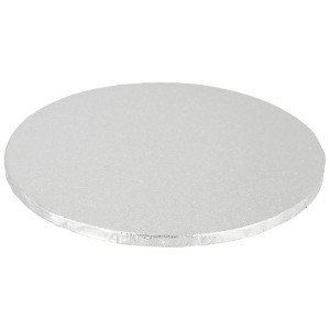 12 Round Drum Cake Board - Silver