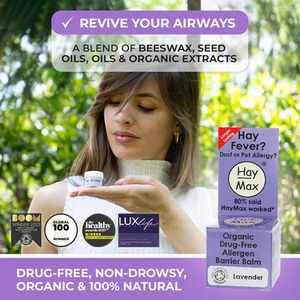 HayMax Organic Allergen Barrier Balm Lavender Expired 5ml - Clear by HayMax