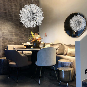 16 Lights Dandelion Ceiling Lighting Crystal Pendant - Chrome