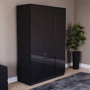 Vida Designs Glinton 3 Piece FSC Bedroom Set - Black by Vida Designs