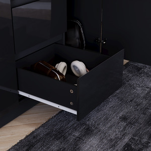 Vida Designs Glinton 4 Piece FSC Bedroom Set - Black by Vida Designs