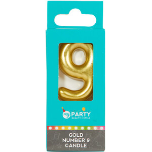 My Party Gold Number Candle by My Party