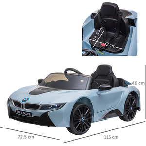 HOMCOM BMW I8 Coupe Licensed Electric Kids Ride On Car 6V - Blue by HOMCOM