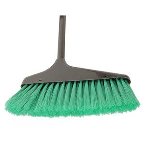 Grey Long Handle Dustpan and Brush Set - Turquoise by JVL