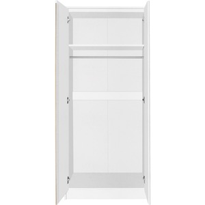 Malvern 2 Door Wardrobe Bedroom Set - White by Seconique
