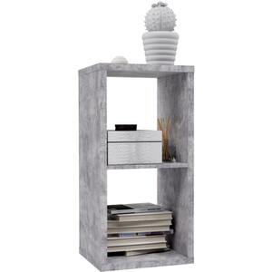 Mauro 1-Shelf Unit - Concrete Grey by Furniture To Go