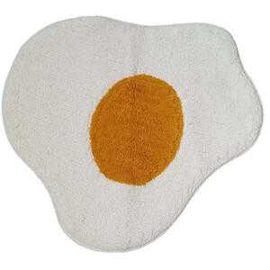Egg Bath Mat - White