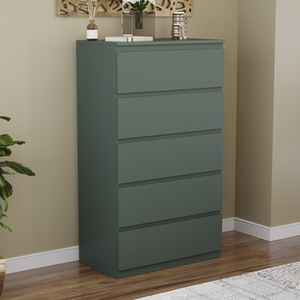 Denver Bedroom Set (2 Drawer Bedside, 5 Drawer Chest, 2 Door 2 Drawer Wardrobe) by Vida Designs