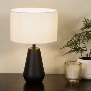 Orson Pair Touch Table Lamps - Black by Lighting Collection
